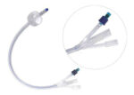 Sonda Foley 3 Vías Silicona con Globo y Punta Nelatón.