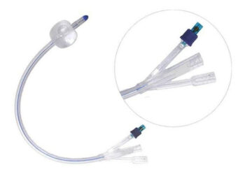 Sonda Foley 3 Vías Silicona con Globo y Punta Nelatón.